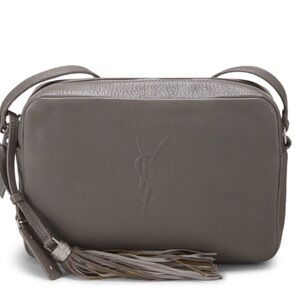 SAINT LAURENT Lambskin Monogram Small Lou Camera Bag